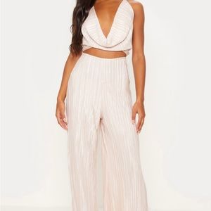 PLT champagne detail jumpsuit